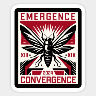 Cicada Brood XIII Brood XIX 2024 Cicada Emergence Sticker